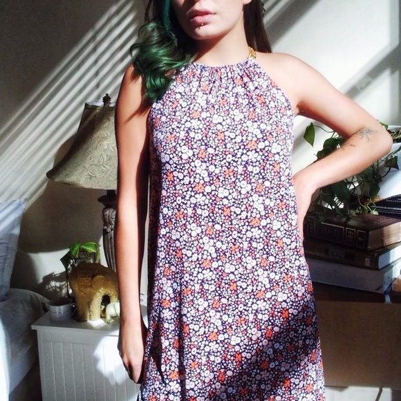 MICHAEL KORS Floral Print Drop Waist Dress EUC - Picture 5 of 8